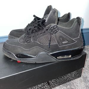 Retro 4 black cat US 10.5